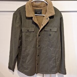 Roark Men's Olive Sherpa Collar Jacket